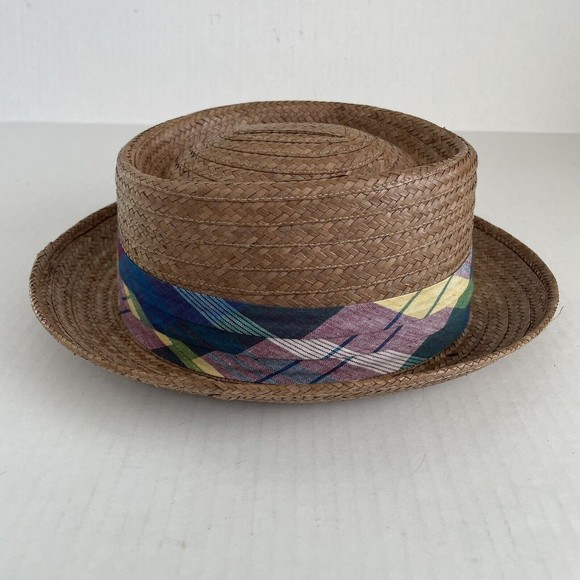 Stetson Madrigal Coconut Straw Porkpie Hat Brown Size XL - Picture 15 of 16